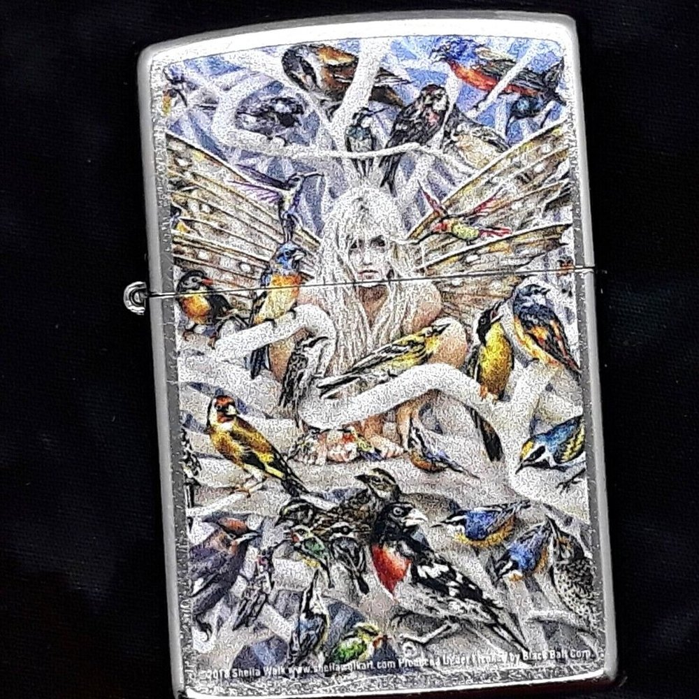 Call Of The Wild - Fairy & Birds  Authentic Zippo Collectible Street Chrome